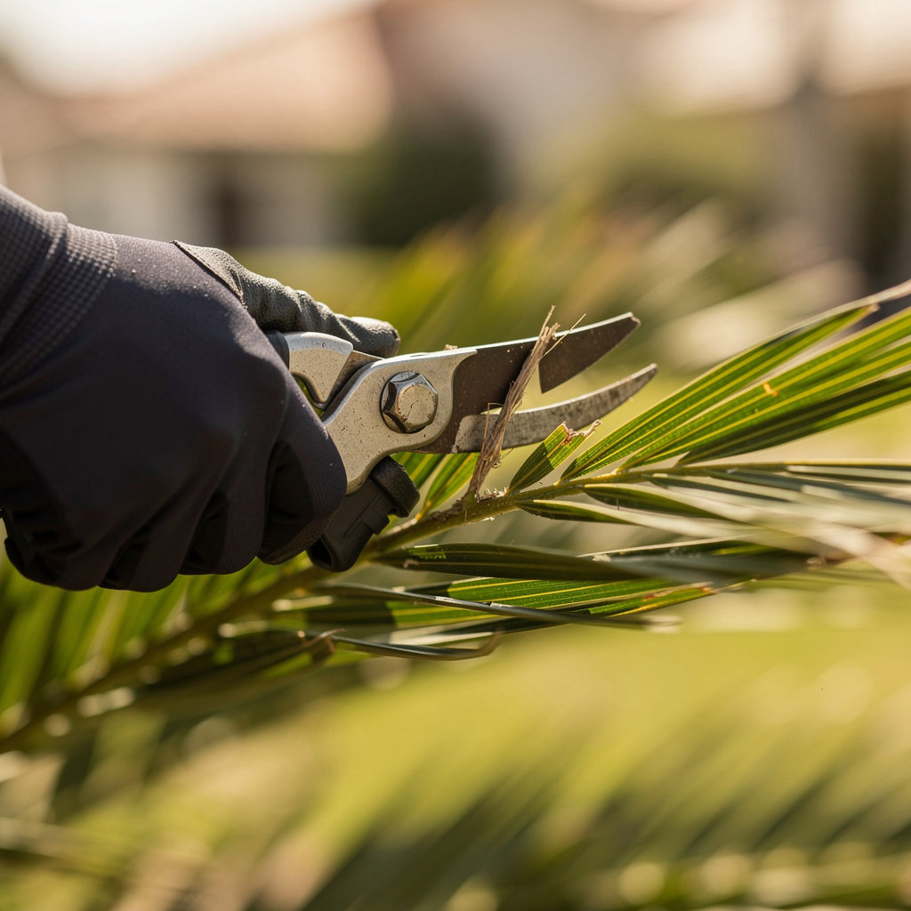 Paradise Palm & Tree Trimming Service professional arborist performing precise tree trimming in San Diego